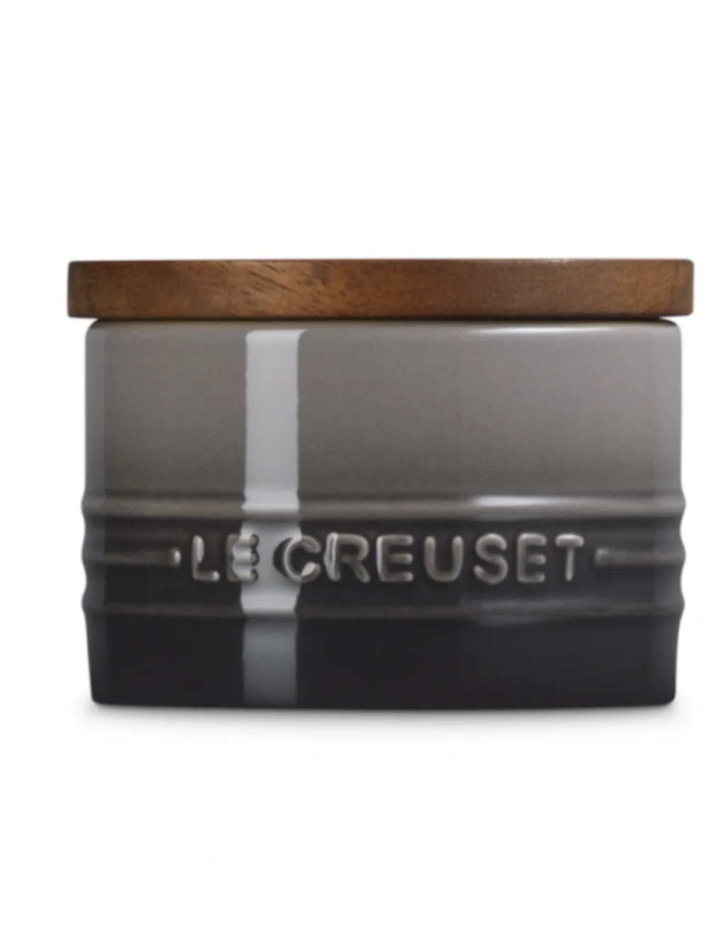 New - Le Creuset 16 oz Cannister with Wooden Lid